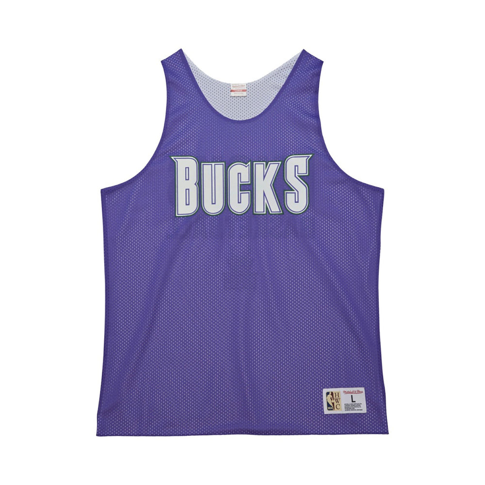 NBA Milwaukee Bucks Hardwood Classics Reversible Mesh Practice Jersey