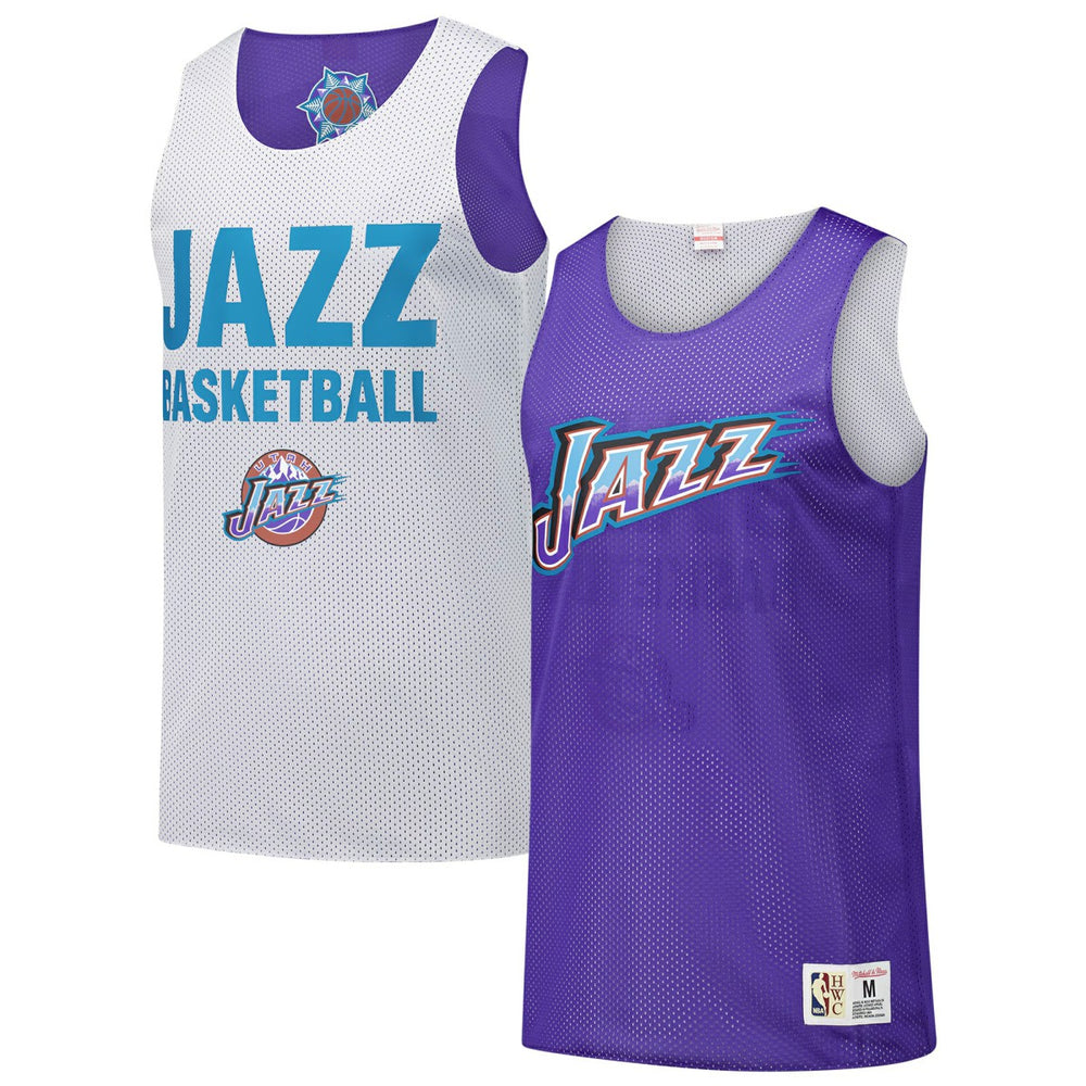 NBA Utah Jazz Hardwood Classics Reversible Mesh Practice Jersey