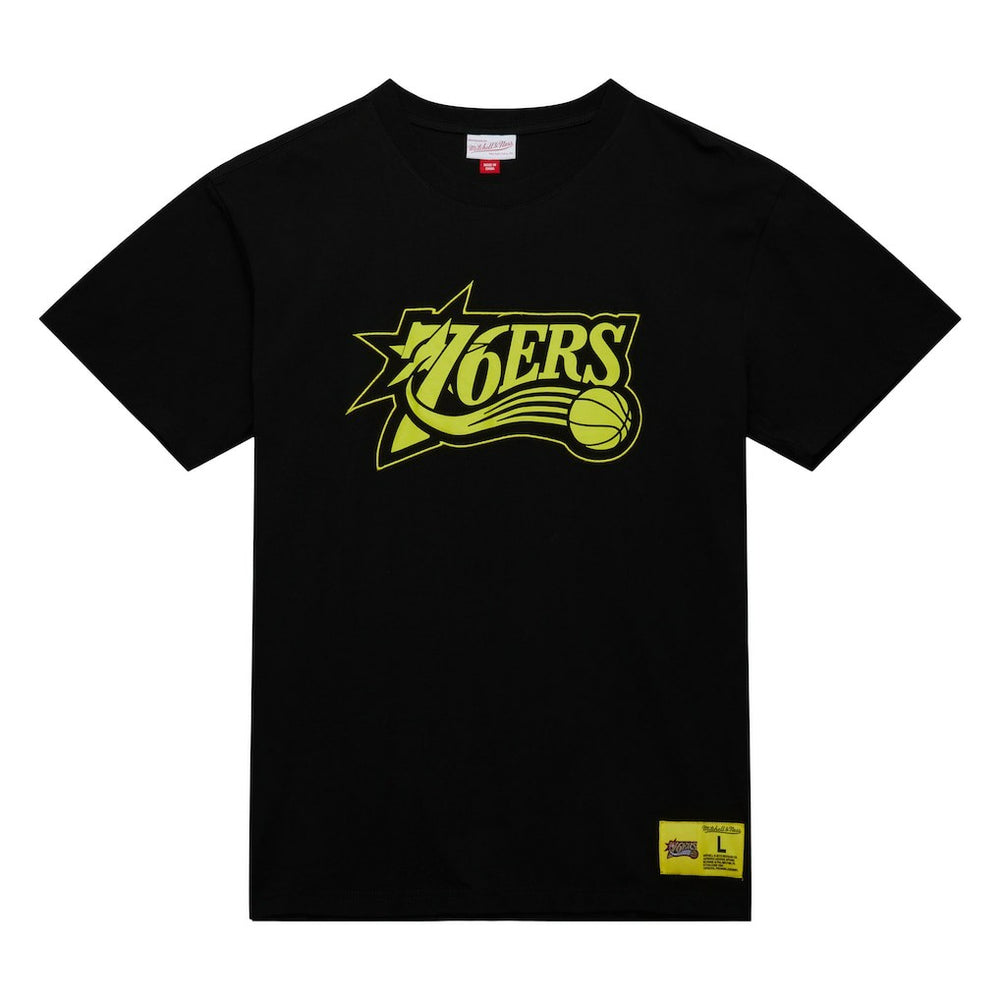 NBA Philadelphia 76ers Hardwood Classics Neon Nights Premium T-Shirt