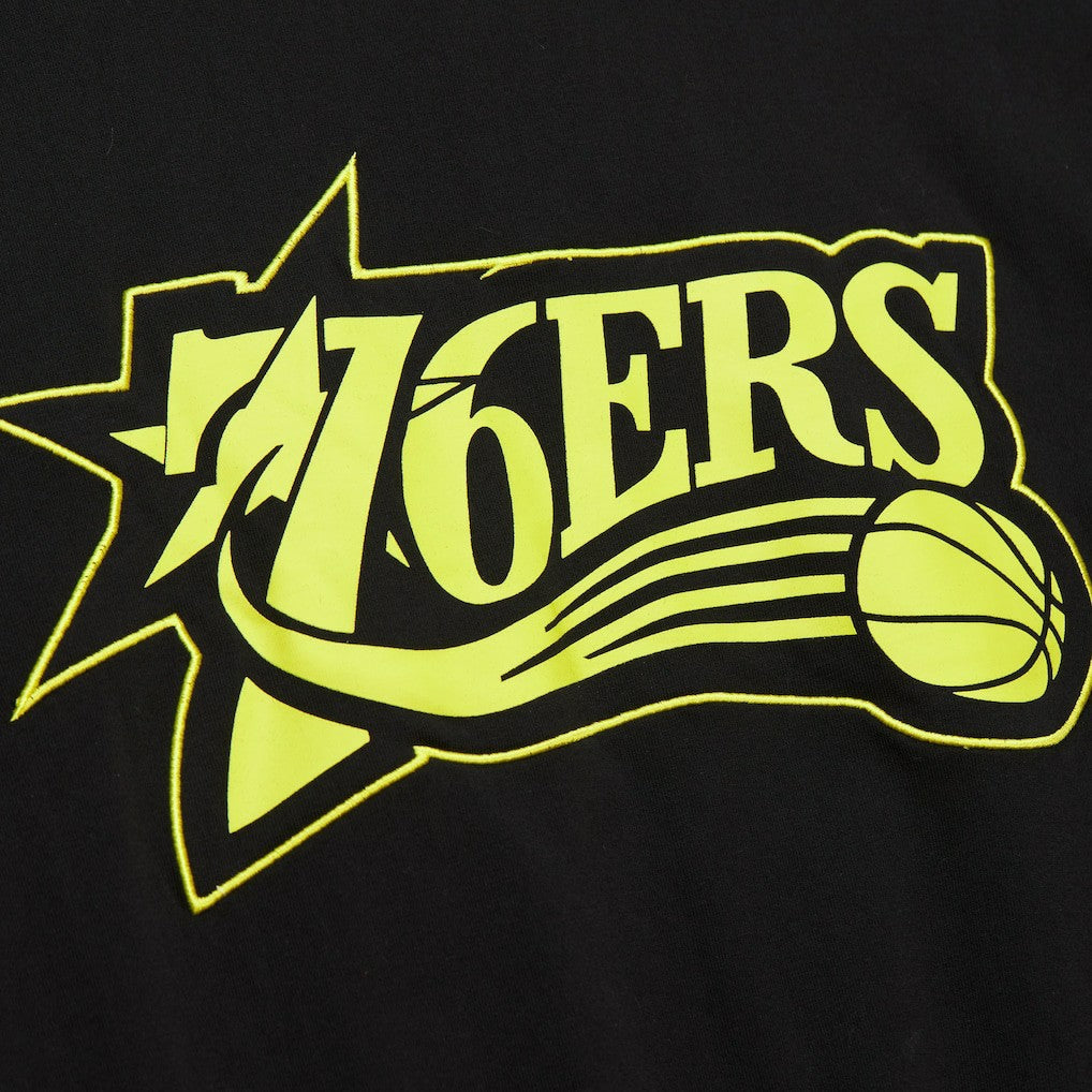 NBA Philadelphia 76ers Hardwood Classics Neon Nights Premium T-Shirt