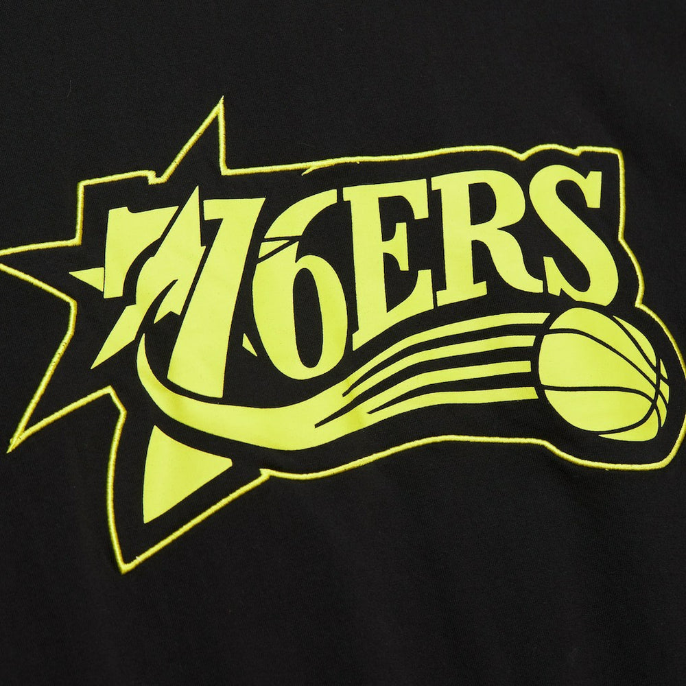 NBA Philadelphia 76ers Hardwood Classics Neon Nights Premium T-Shirt