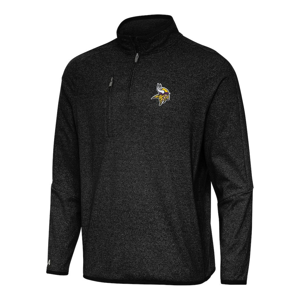 Antigua Certain Tri-Blend Quarter-Zip Top - Minnesota Vikings