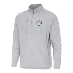 Antigua Certain Tri-Blend Quarter-Zip Top - Pittsburgh Steelers