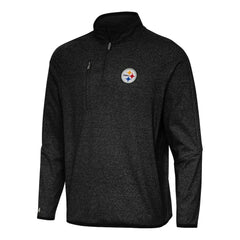 Antigua Certain Tri-Blend Quarter-Zip Top - Pittsburgh Steelers