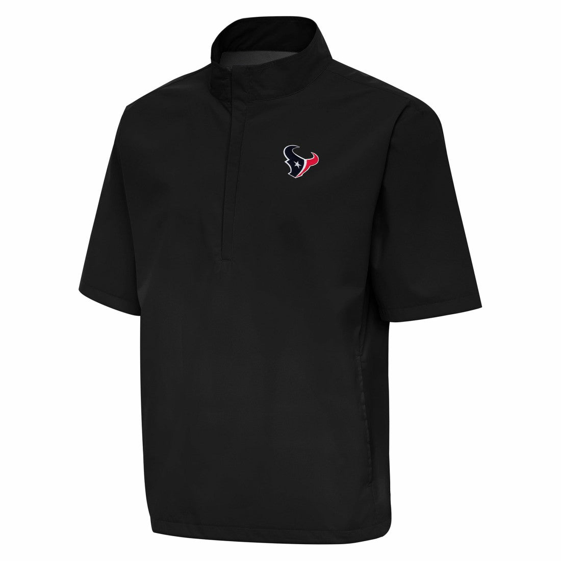 Antigua Brisk Short Sleeve Quarter-Zip Windshirt - Houston Texans