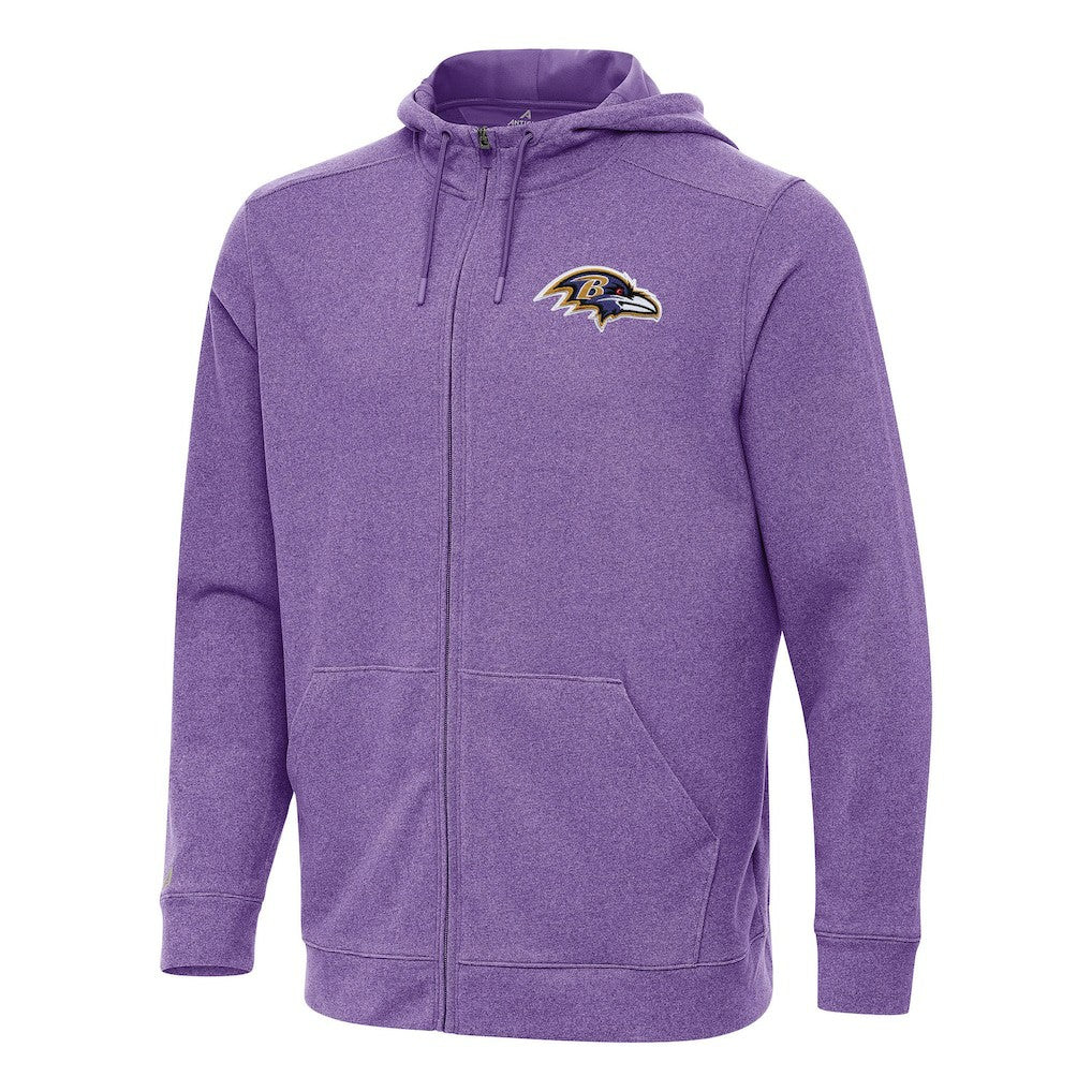 Antigua Effortless Full-Zip Hoodie - Baltimore Ravens