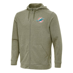 Antigua Effortless Full-Zip Hoodie - Miami Dolphins