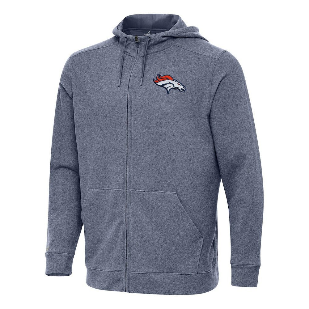 Antigua Effortless Full-Zip Hoodie - Denver Broncos