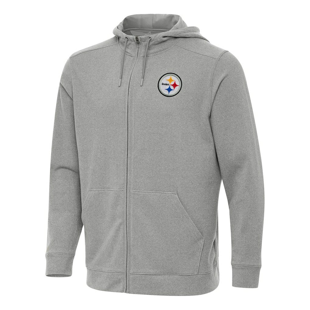 Antigua Effortless Full-Zip Hoodie - Pittsburgh Steelers