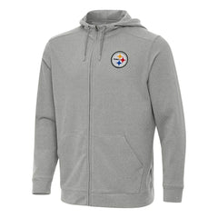 Antigua Effortless Full-Zip Hoodie - Pittsburgh Steelers