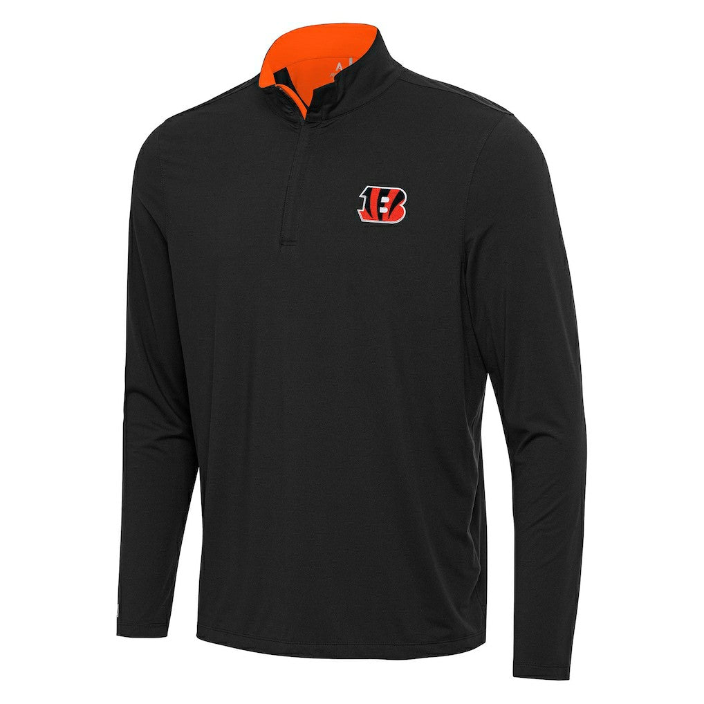 Antigua Content Quarter-Zip Pullover Top - Cincinnati Bengals