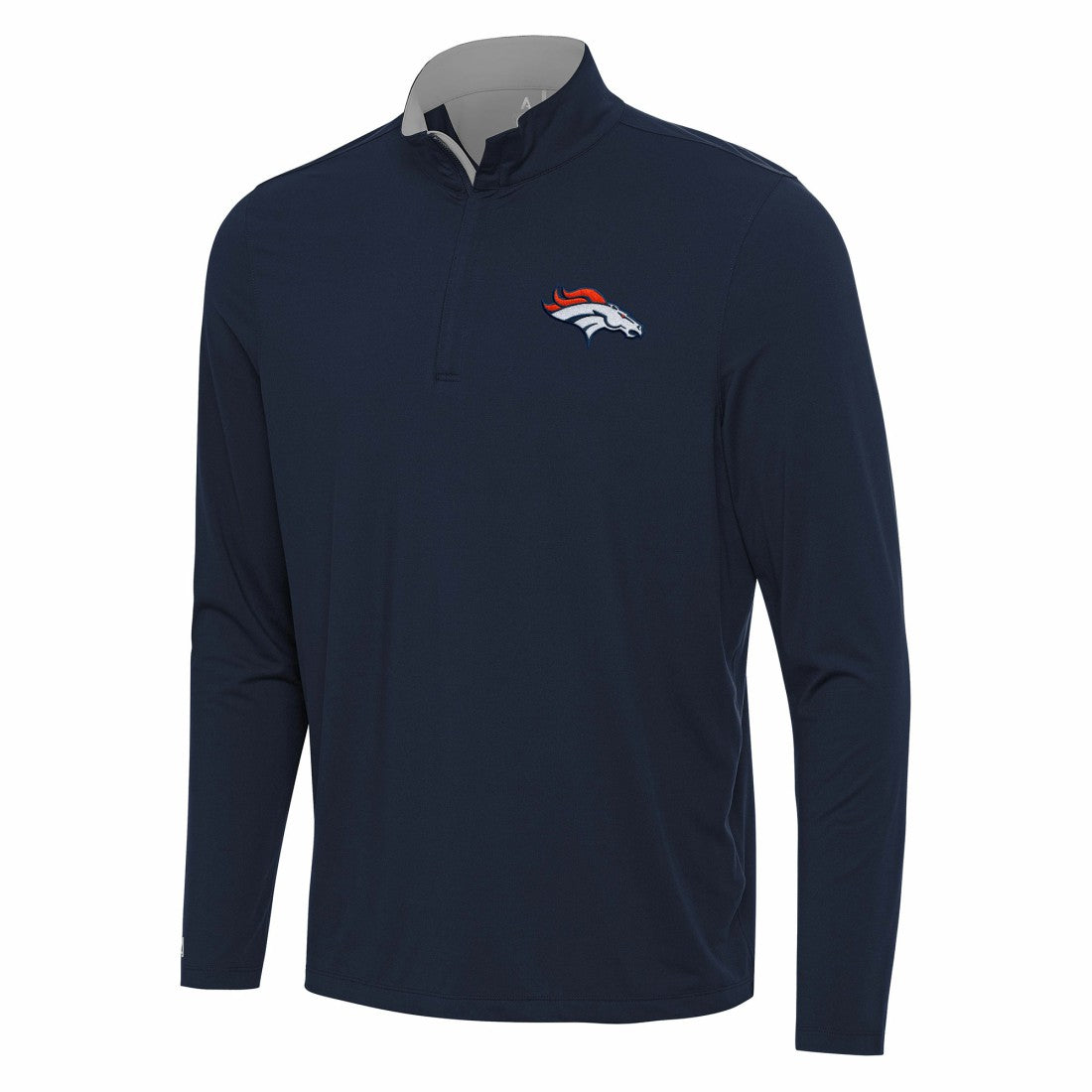 Antigua Content Quarter-Zip Pullover Top - Denver Broncos