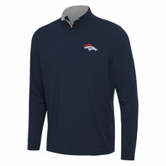 Antigua Content Quarter-Zip Pullover Top - Denver Broncos