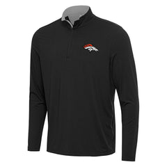 Antigua Content Quarter-Zip Pullover Top - Denver Broncos