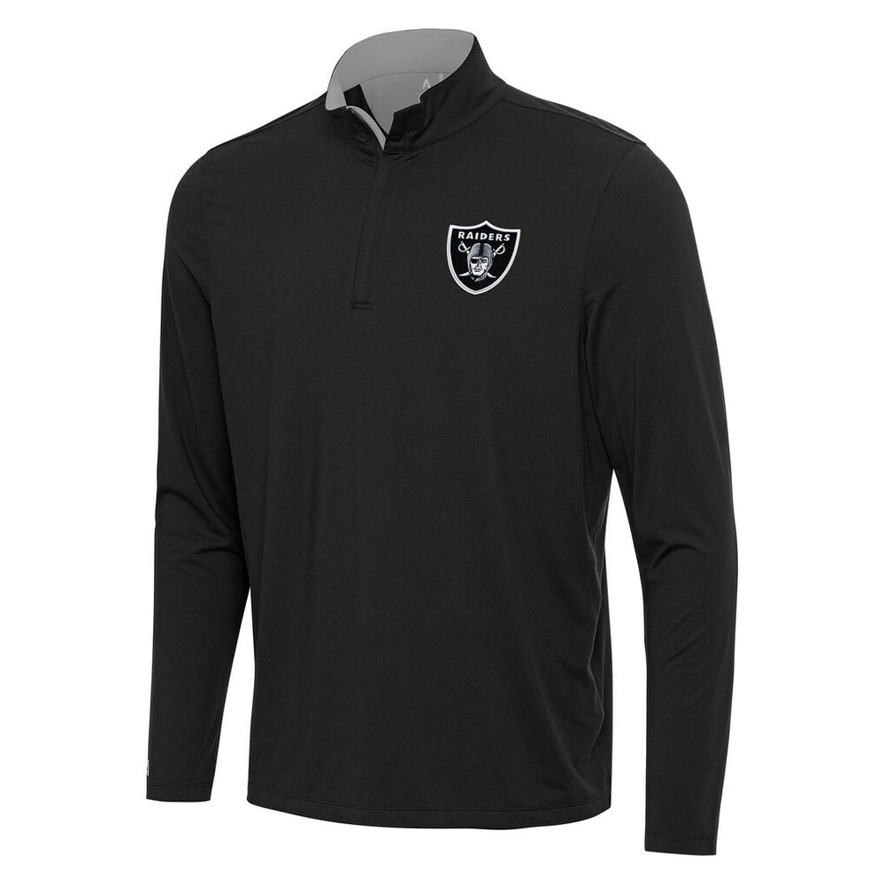 Antigua Content Quarter-Zip Pullover Top - Las Vegas Raiders