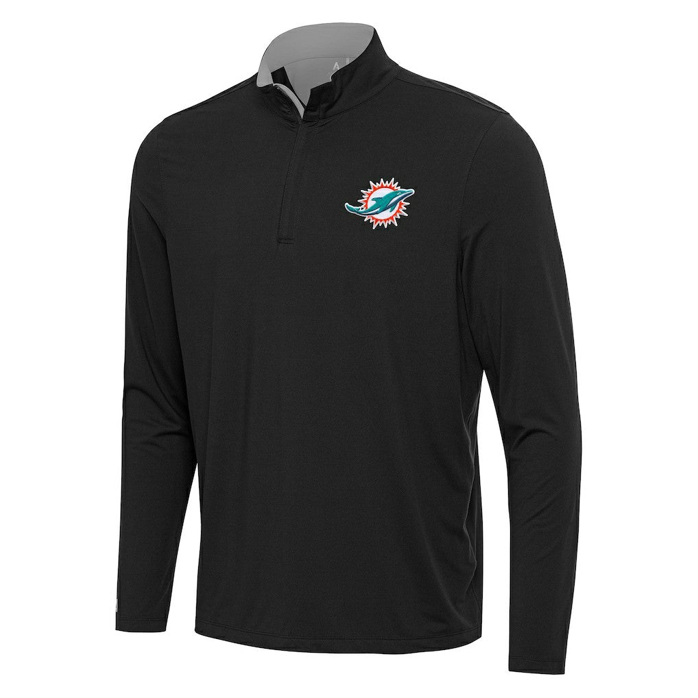 Antigua Content Quarter-Zip Pullover Top - Miami Dolphins