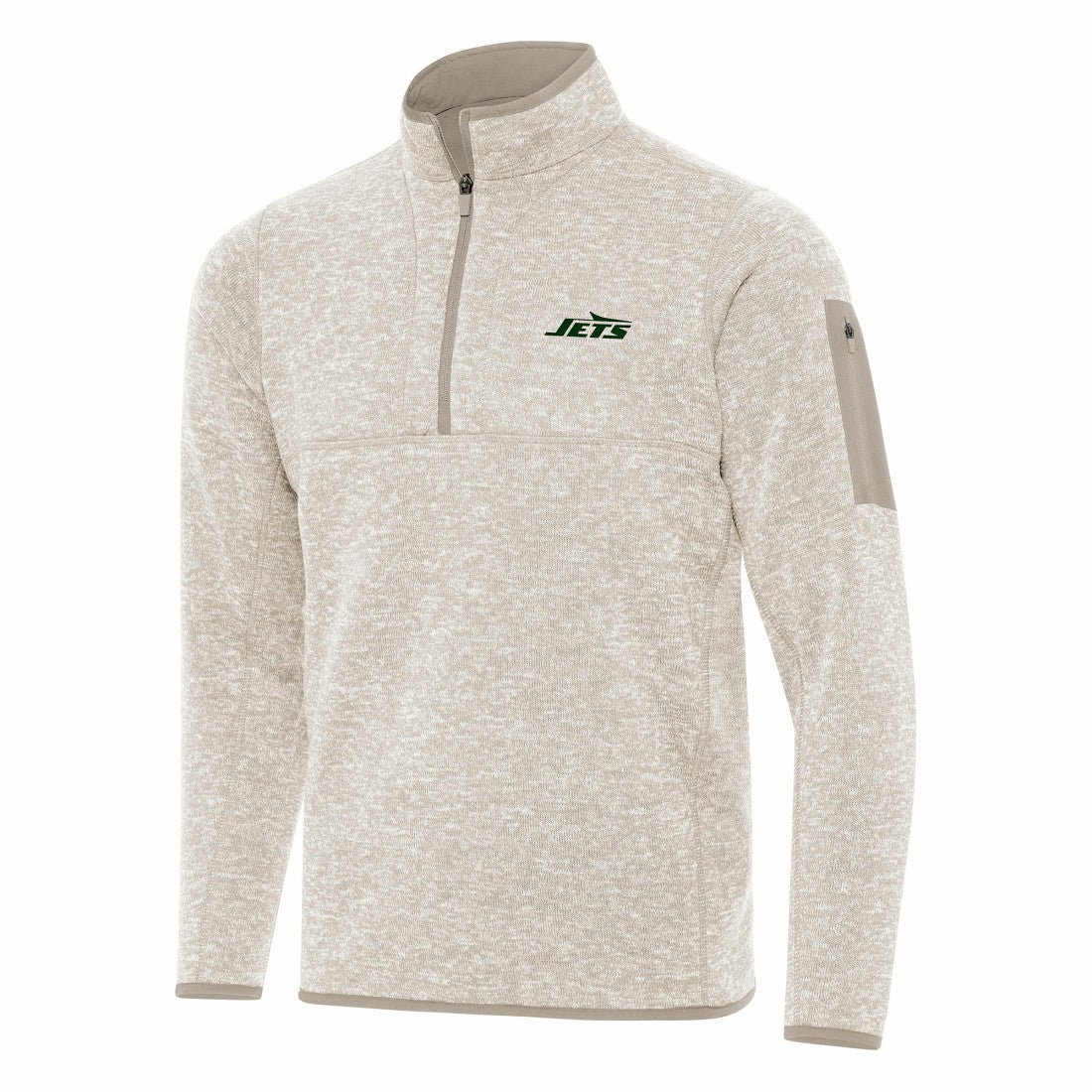 Antigua Fortune Quarter-Zip Pullover Jacket - New York Jets