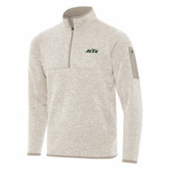 Antigua Fortune Quarter-Zip Pullover Jacket - New York Jets