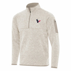 Antigua Fortune Quarter-Zip Pullover Jacket - Houston Texans