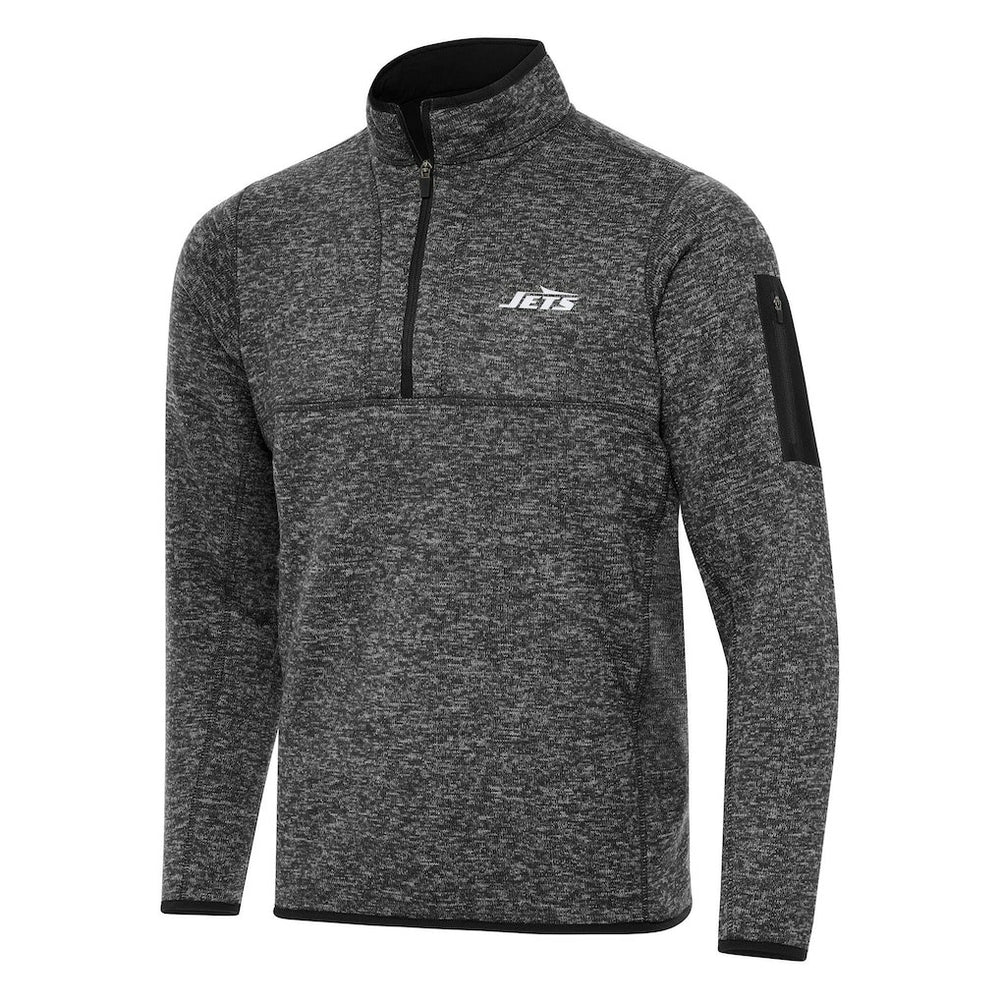 Antigua Fortune Quarter-Zip Pullover Jacket - New York Jets