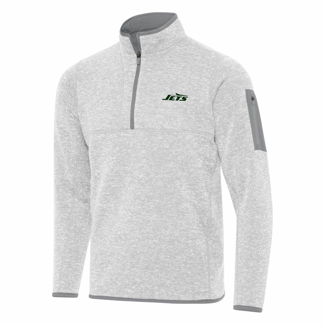 Antigua Fortune Quarter-Zip Pullover Jacket - New York Jets