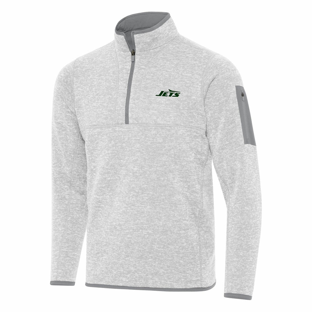 Antigua Fortune Quarter-Zip Pullover Jacket - New York Jets