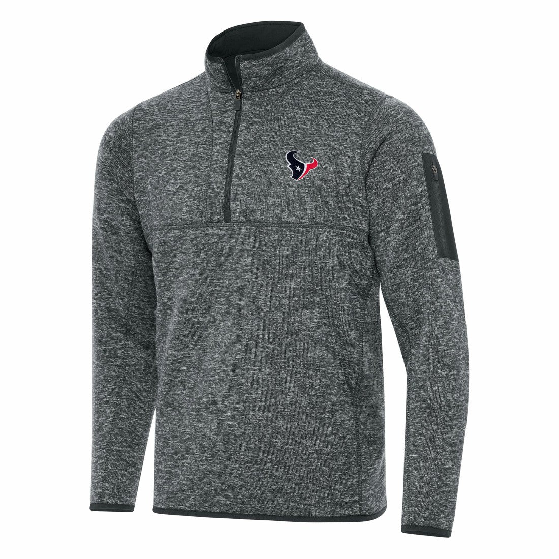 Antigua Fortune Quarter-Zip Pullover Jacket - Houston Texans