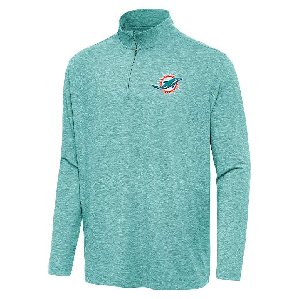 Antigua Hunk Quarter-Zip Jacket - Miami Dolphins