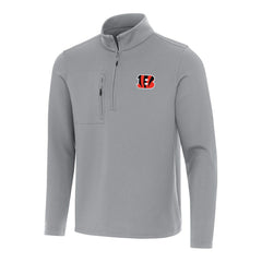 Antigua Insider Quarter-Zip Pullover Top - Cincinnati Bengals