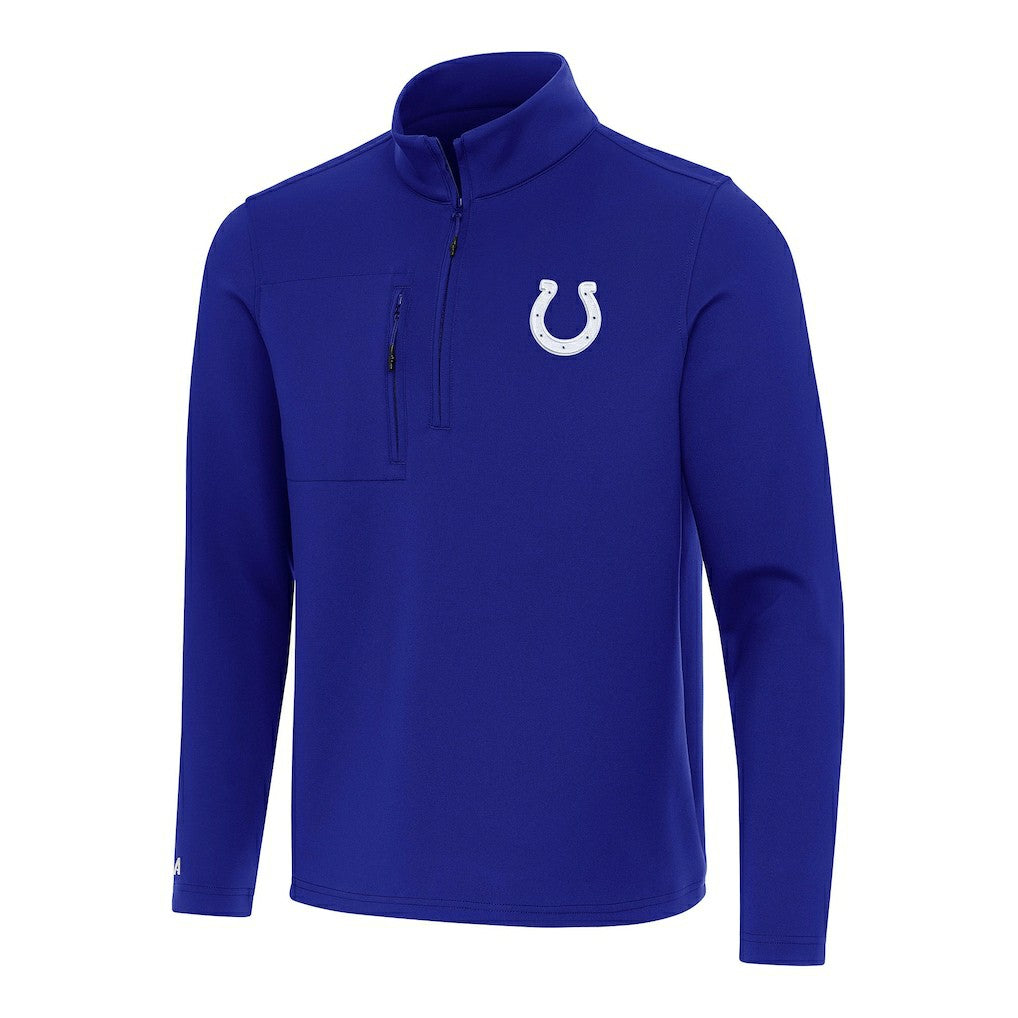 Antigua Insider Quarter-Zip Pullover Top - Indianapolis Colts