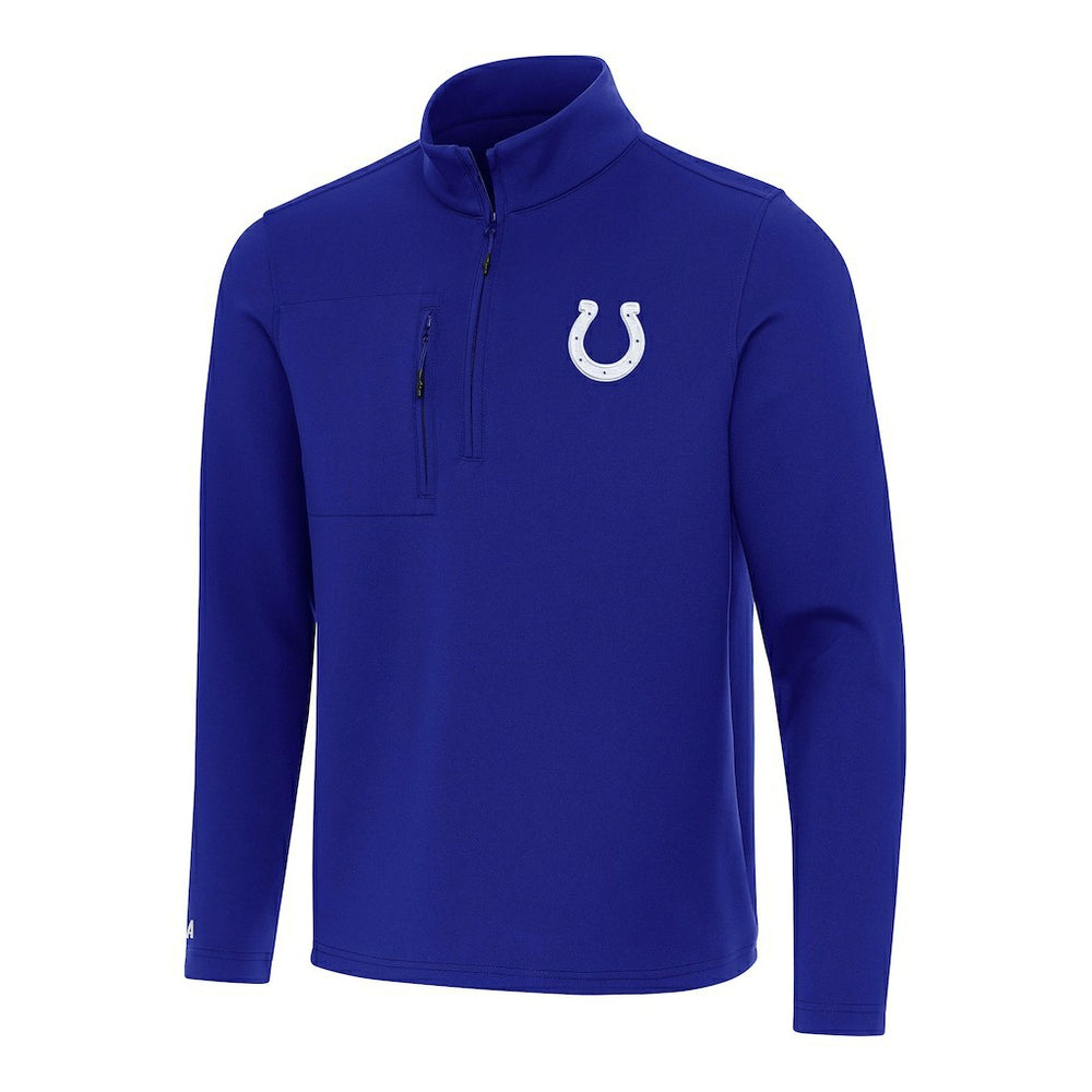 Antigua Insider Quarter-Zip Pullover Top - Indianapolis Colts
