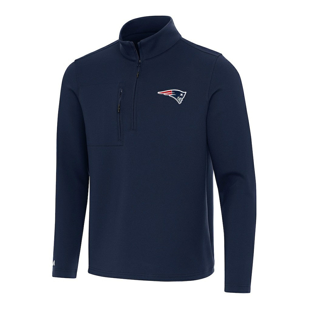 Antigua Insider Quarter-Zip Pullover Top - New England Patriots