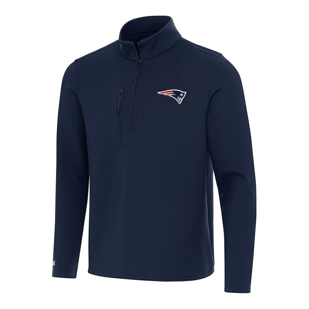 Antigua Insider Quarter-Zip Pullover Top - New England Patriots