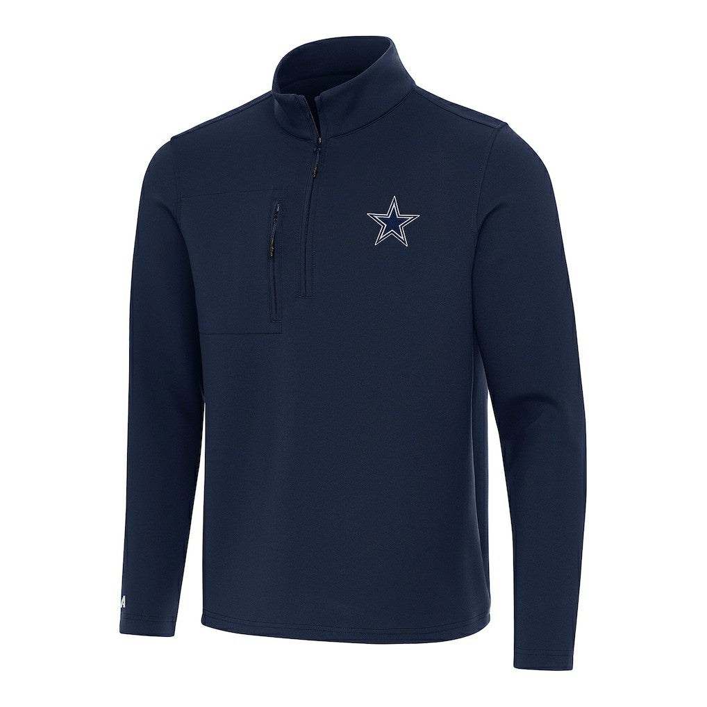 Antigua Insider Quarter-Zip Pullover Top - Dallas Cowboys