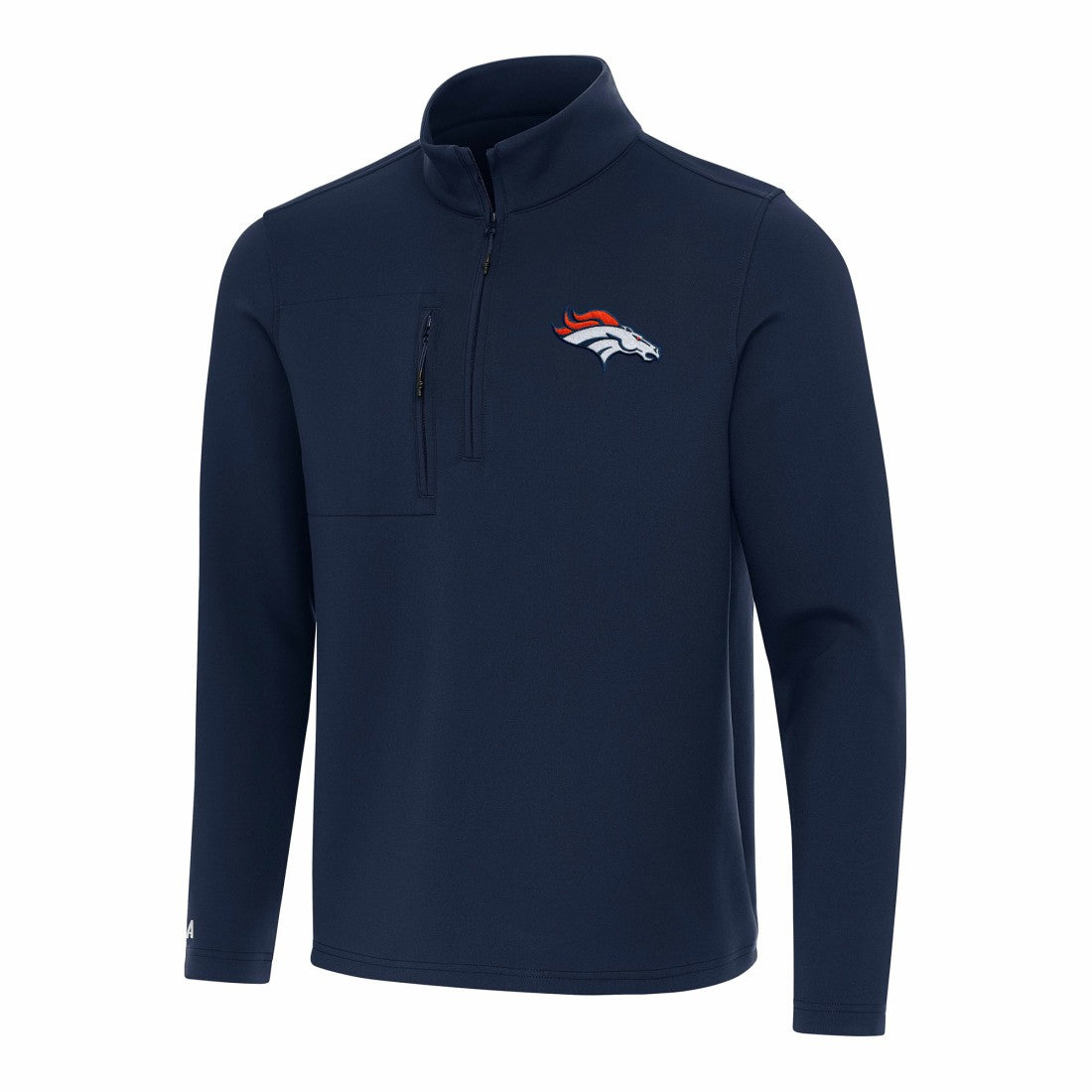 Antigua Insider Quarter-Zip Pullover Top - Denver Broncos