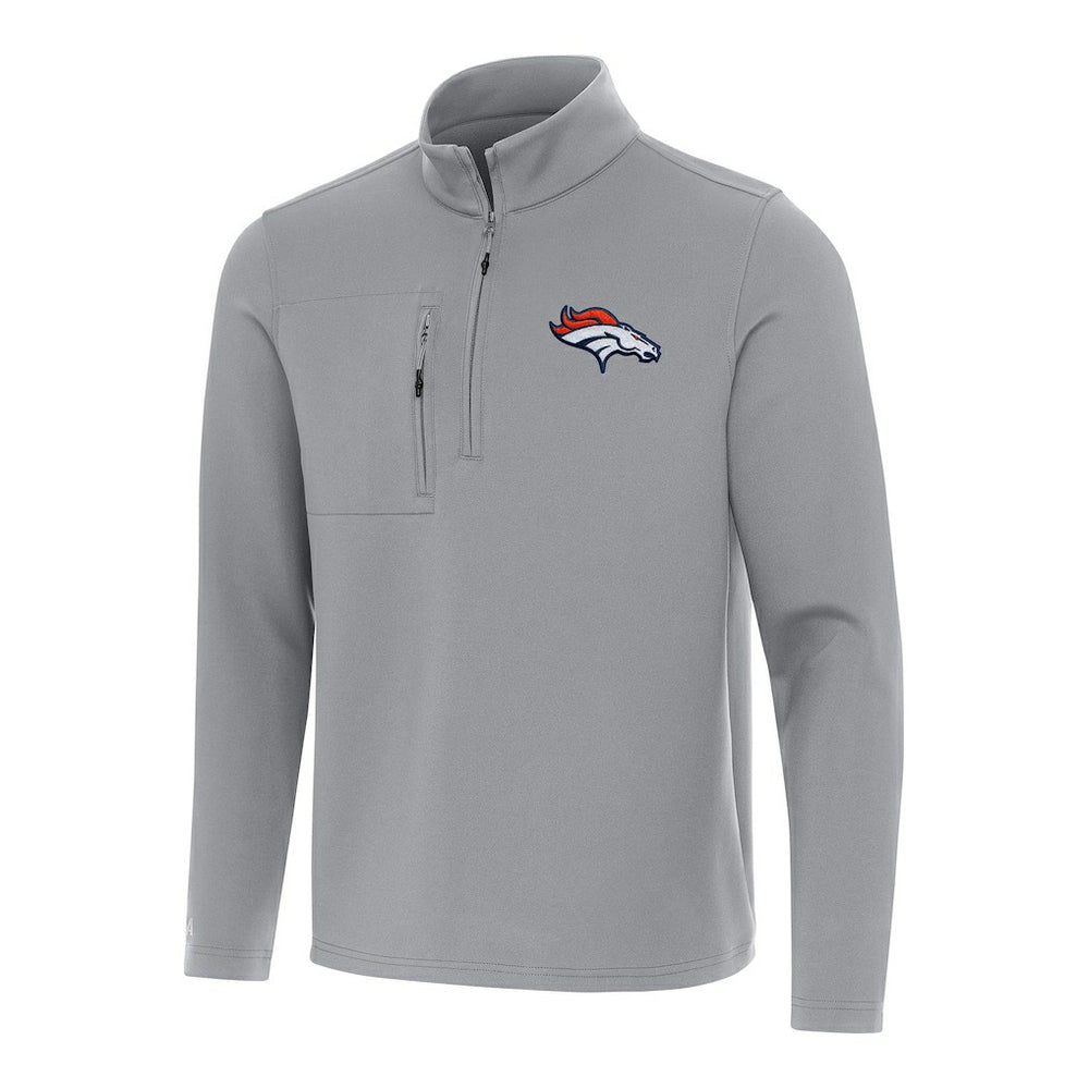 Antigua Insider Quarter-Zip Pullover Top - Denver Broncos
