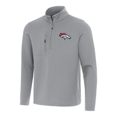 Antigua Insider Quarter-Zip Pullover Top - Denver Broncos