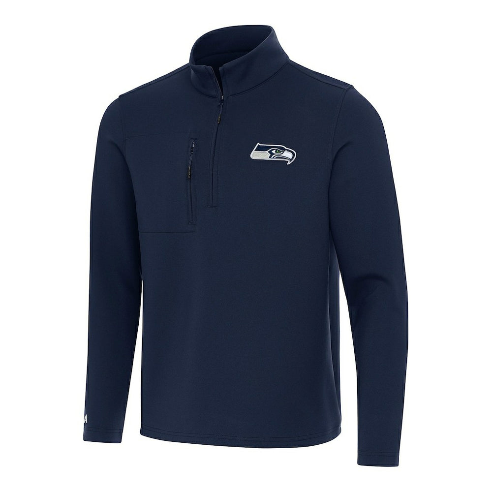 Antigua Insider Quarter-Zip Pullover Top - Seattle Seahawks