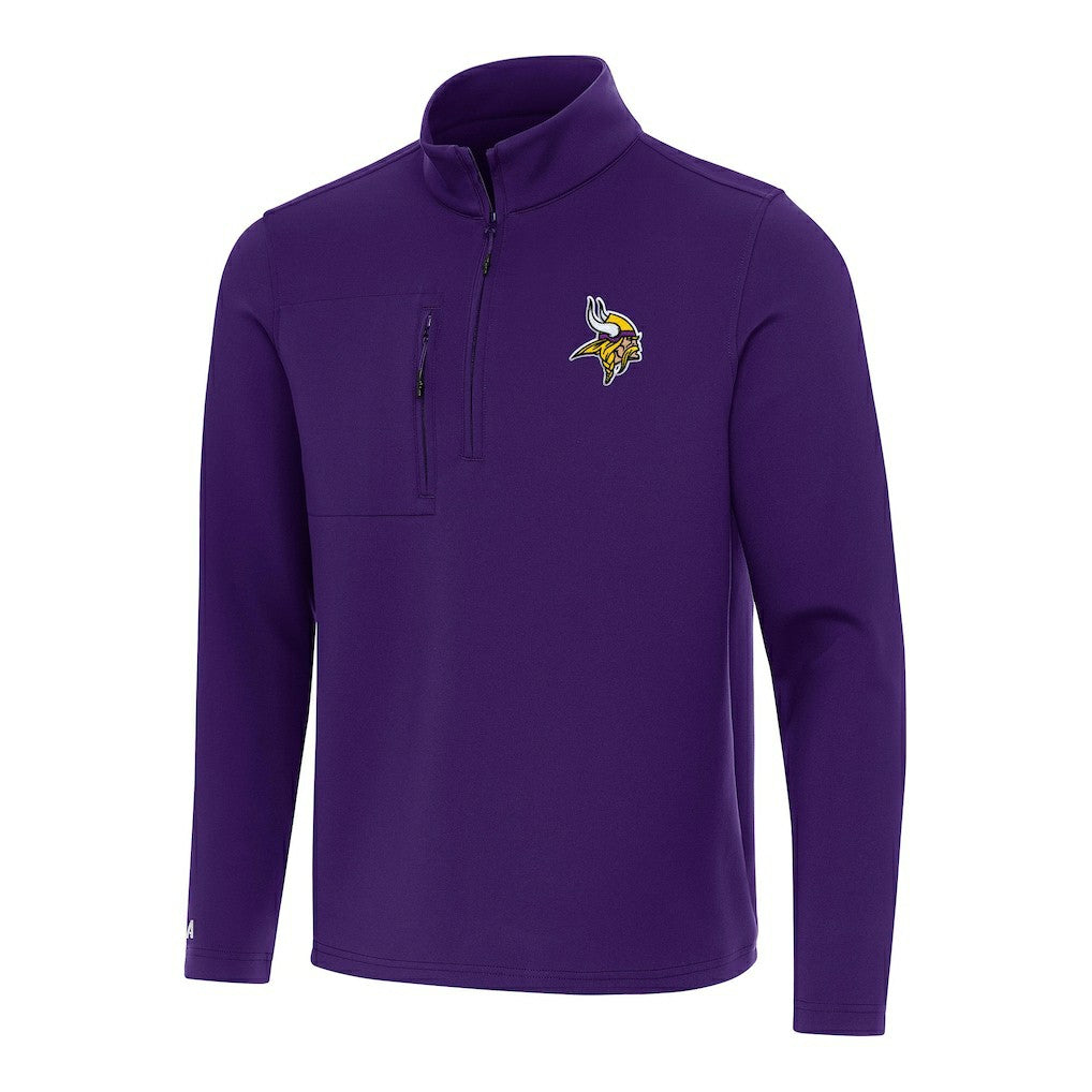 Antigua Insider Quarter-Zip Pullover Top - Minnesota Vikings