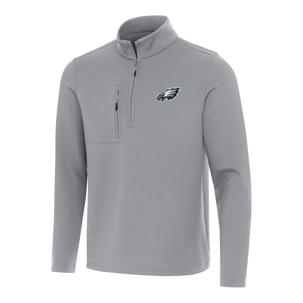 Antigua Insider Quarter-Zip Pullover Top - Philadelphia Eagles
