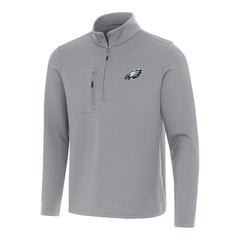 Antigua Insider Quarter-Zip Pullover Top - Philadelphia Eagles