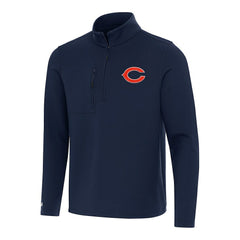 Antigua Insider Quarter-Zip Pullover Top - Chicago Bears