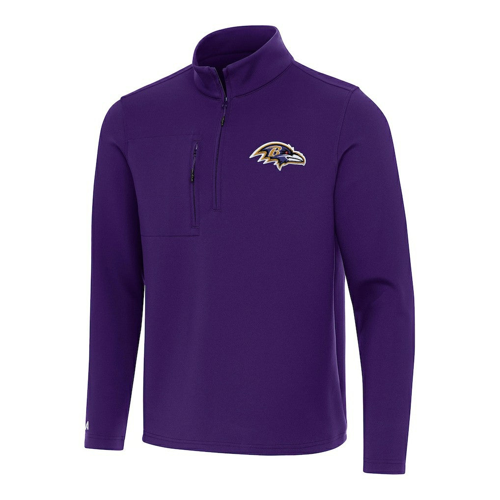 Antigua Insider Quarter-Zip Pullover Top - Baltimore Ravens