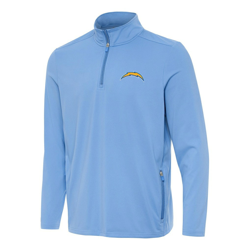 Antigua Perilous Quarter-Zip Pullover Top - Los Angeles Chargers