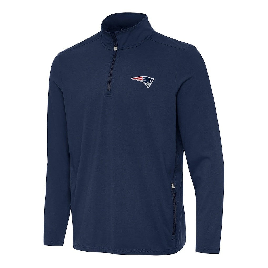 Antigua Perilous Quarter-Zip Pullover Top - New England Patriots