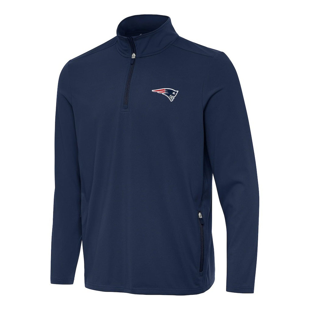 Antigua Perilous Quarter-Zip Pullover Top - New England Patriots