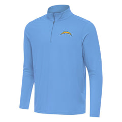 Antigua Intent Quarter-Zip Pullover Top - Los Angeles Chargers