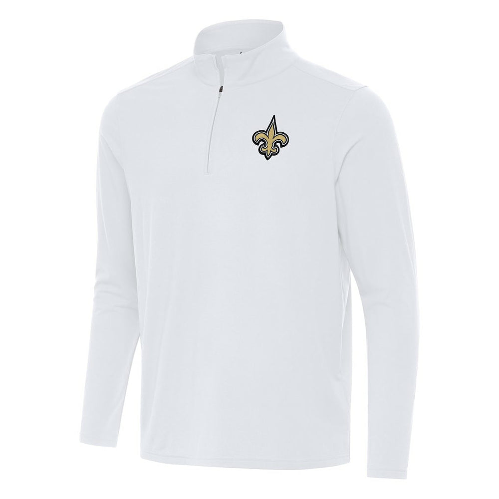 Antigua Intent Quarter-Zip Pullover Top - New Orleans Saints