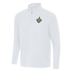 Antigua Intent Quarter-Zip Pullover Top - New Orleans Saints