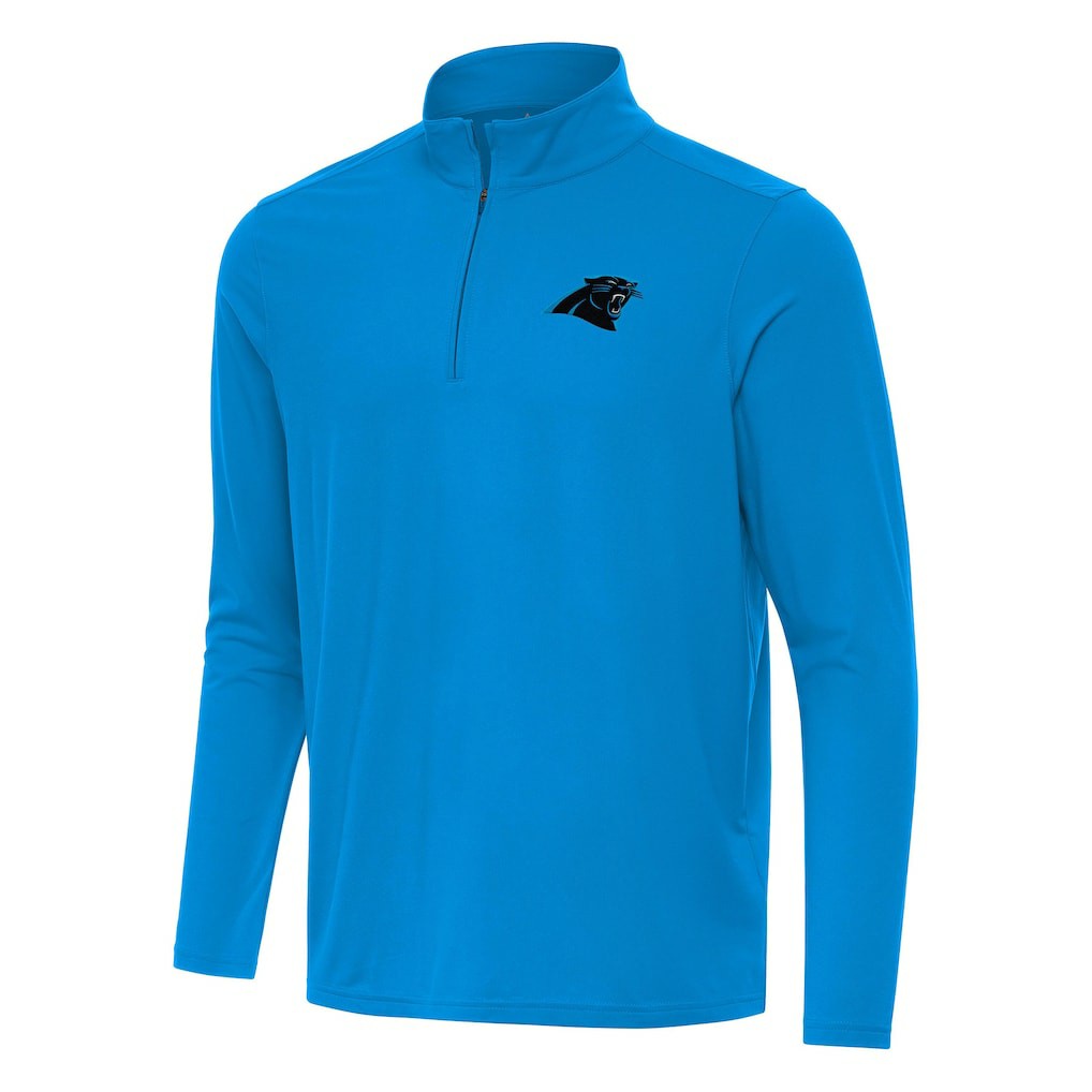 Antigua Intent Quarter-Zip Pullover Top - Carolina Panthers